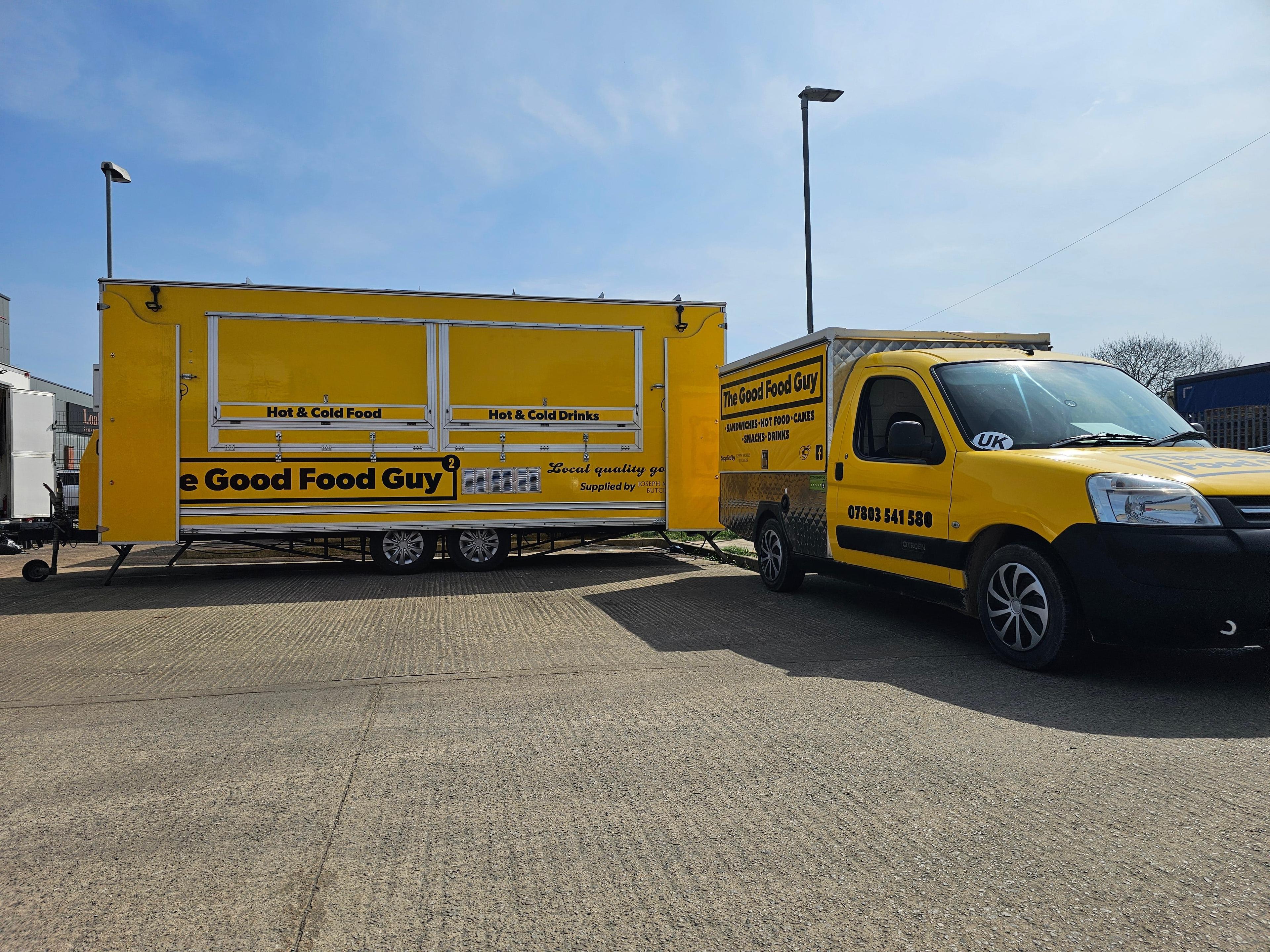 The Good Food Guy Food Truck and Van ready for your event